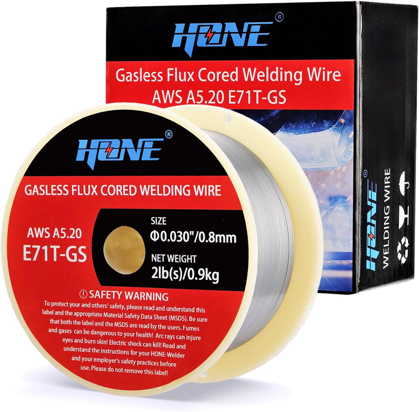 HONE Flux Core Welding Wire .030", 2 lb (E71T-GS)